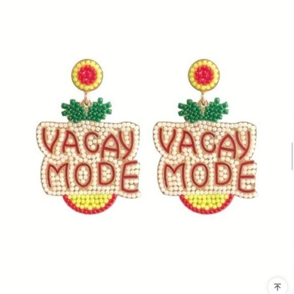 Colorful Beaded Bohemian Vacay Mode' Earrings